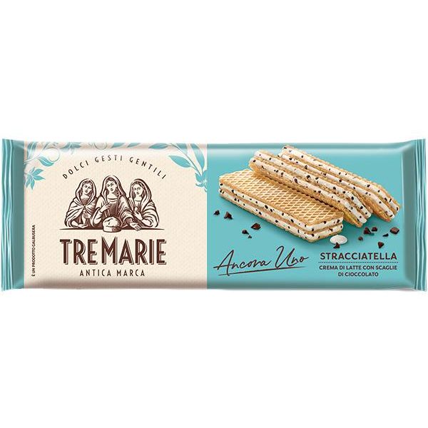 Вафлі Tre Marie з вершковим кремом Страчателла та крихтою шоколаду 36 г - фото 1