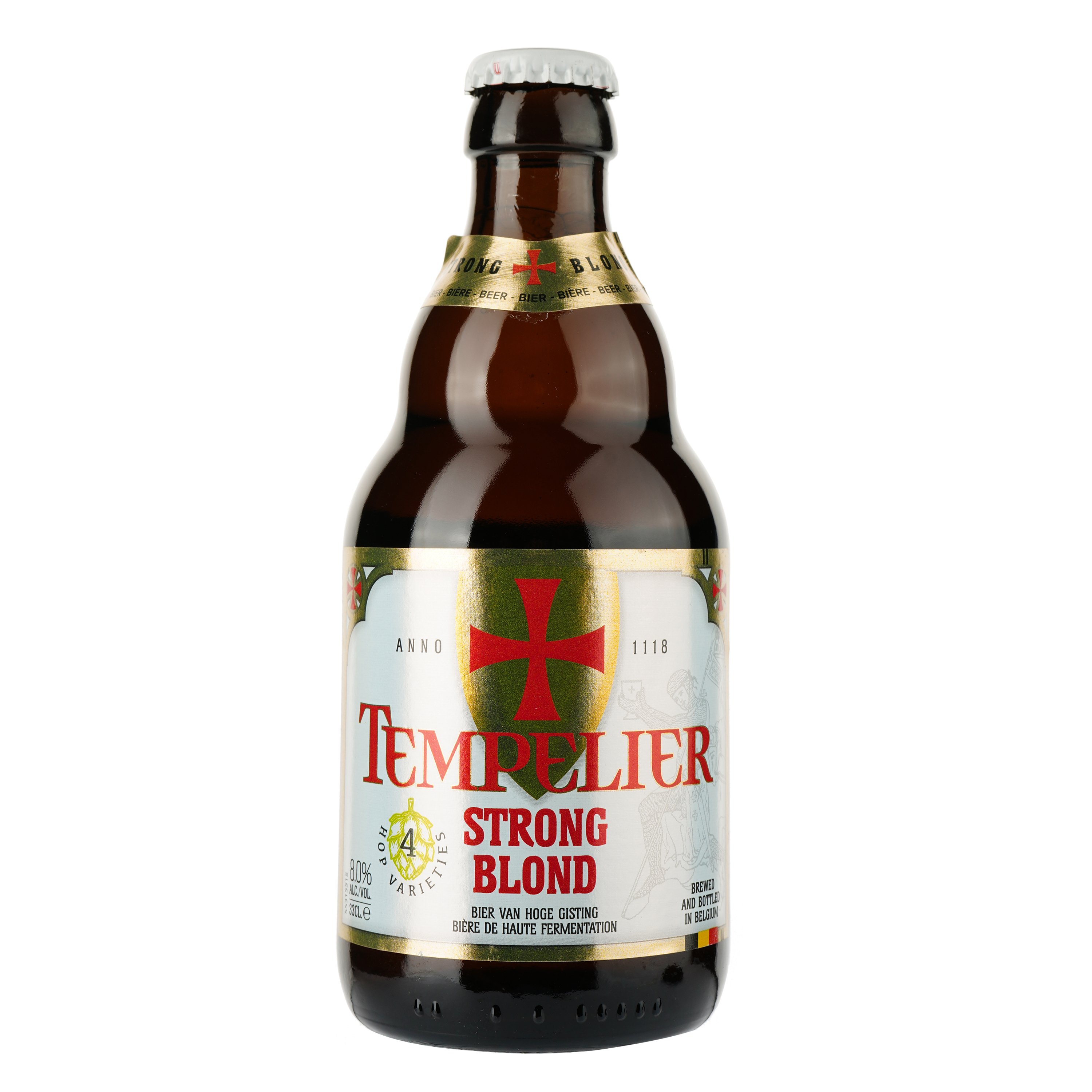 Пиво Corsendonk Tempelier светлое, 8%, 0,33 л - фото 1