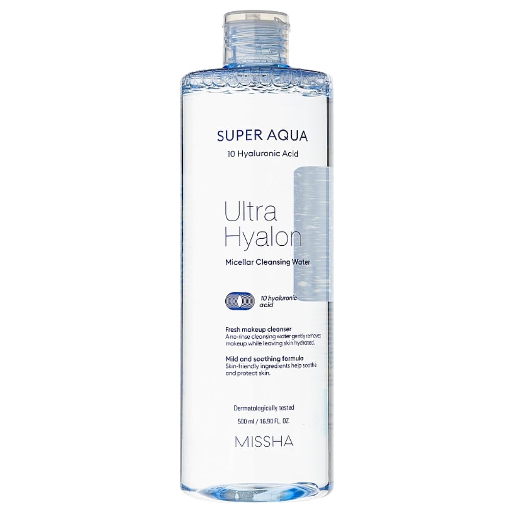 Мицелярная вода Missha Super Аqua Ultra Hyalron, 500 мл - фото 1