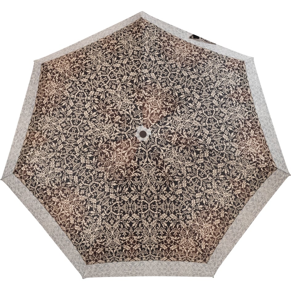 Жіноча складана парасолька повний автомат Airton 90 см коричнева - фото 1