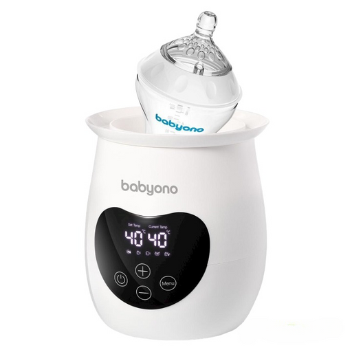 Електричний підігрівач BabyOno Natural 2 в 1, з дисплеєм та функцією стерилізації, білий (968/01) - фото 1