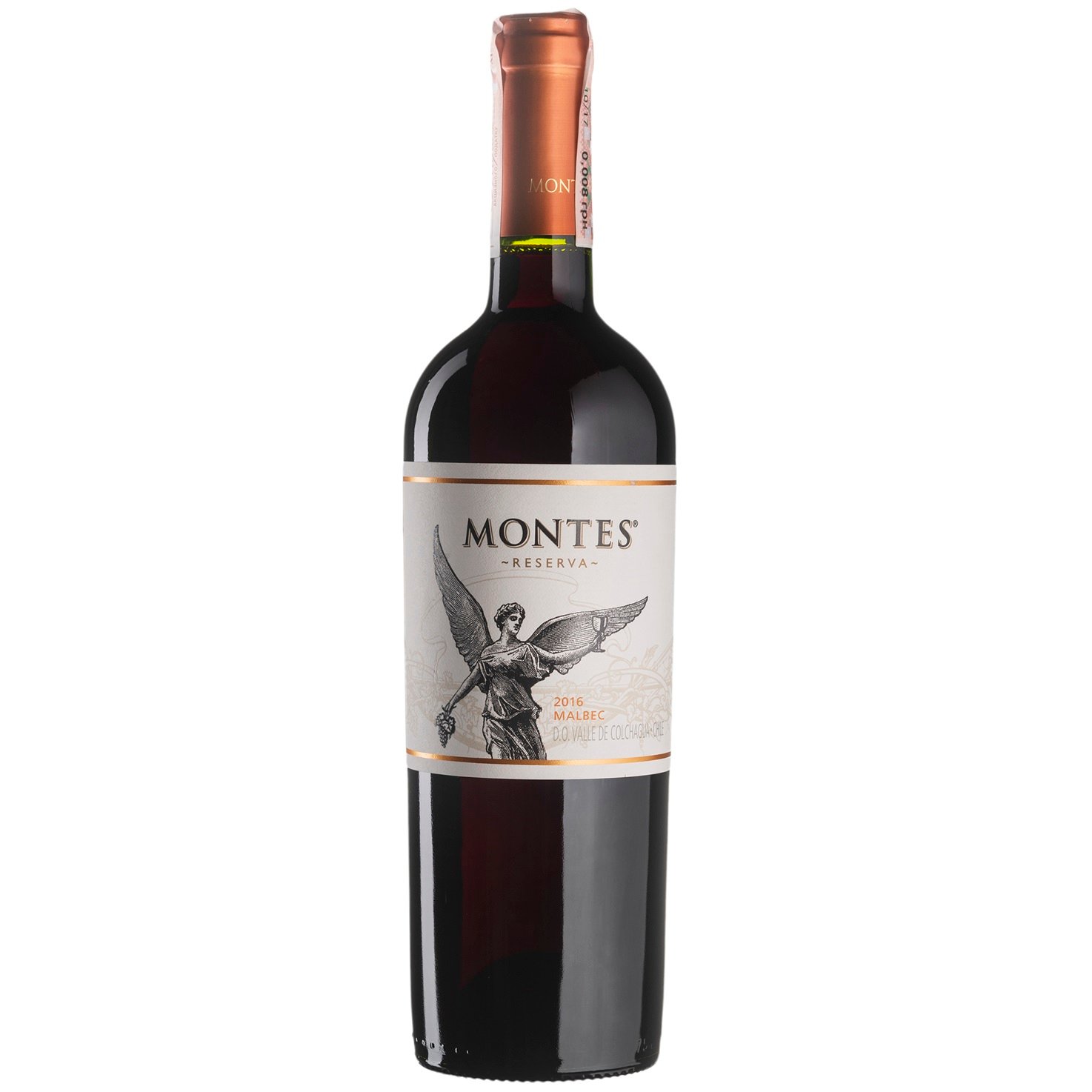 Вино Montes Malbec Reserva, красное, сухое, 13,5%, 0,75 л (5331) - фото 1