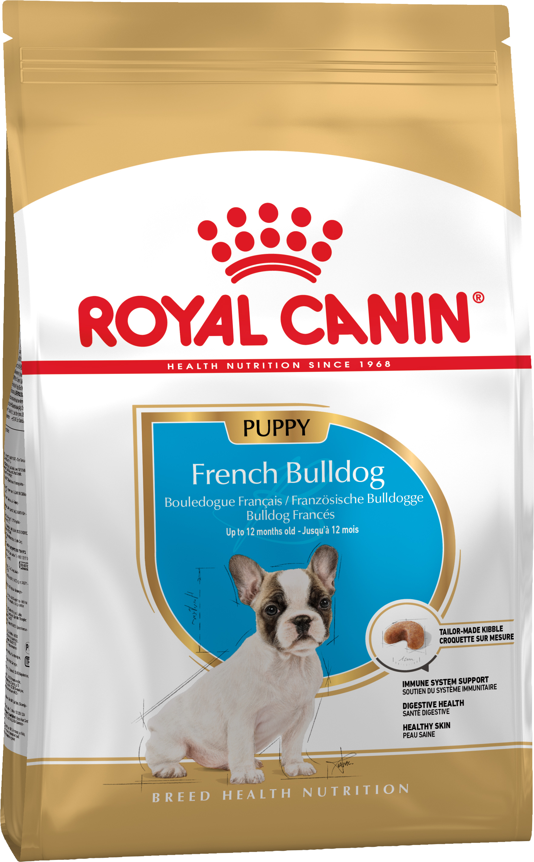 Сухой корм для щенков Royal Canin French Bulldog Puppy, с мясом птицы и рисом, 1 кг - фото 1