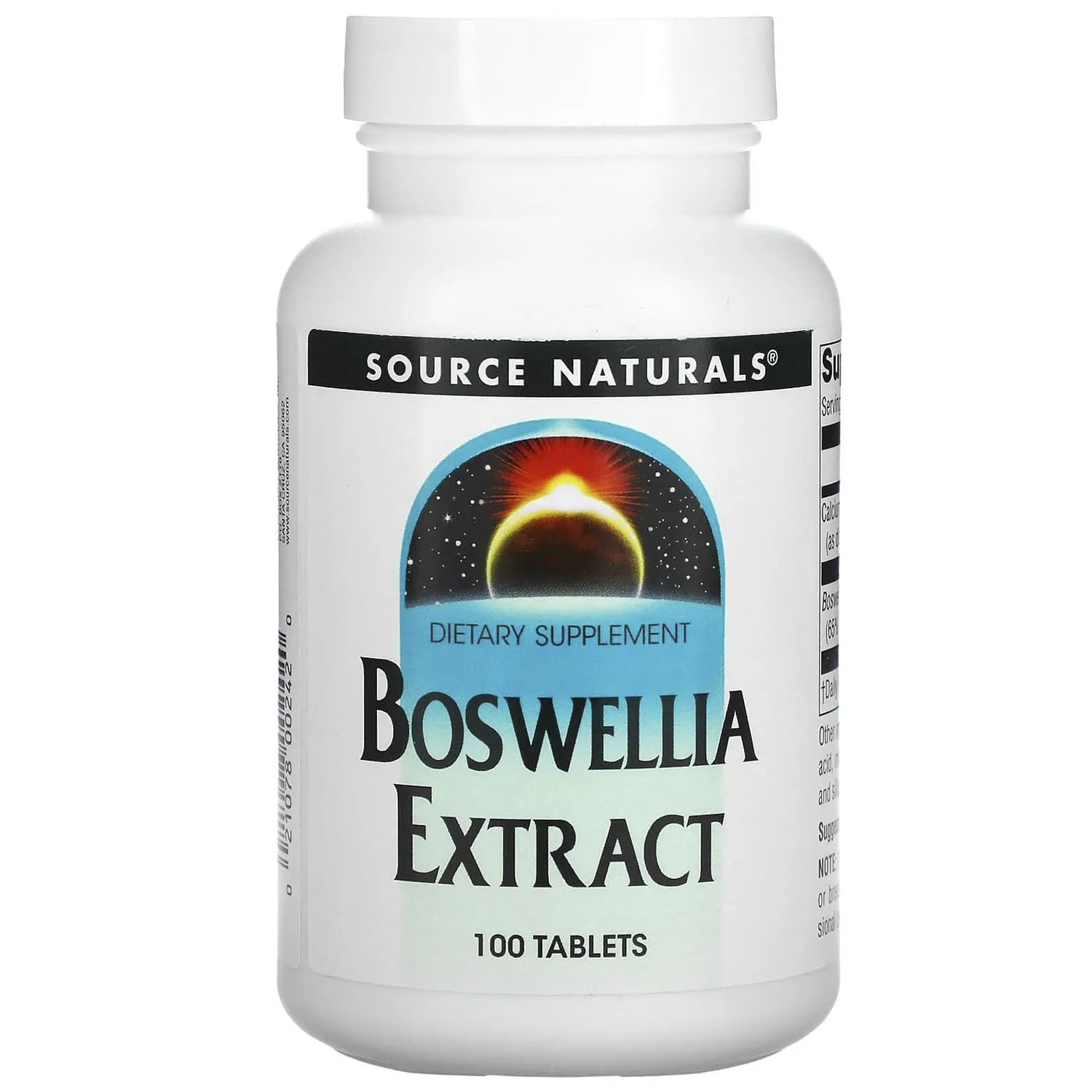 Экстракт Босвелии Source Naturals Boswellia 100 таблеток - фото 1