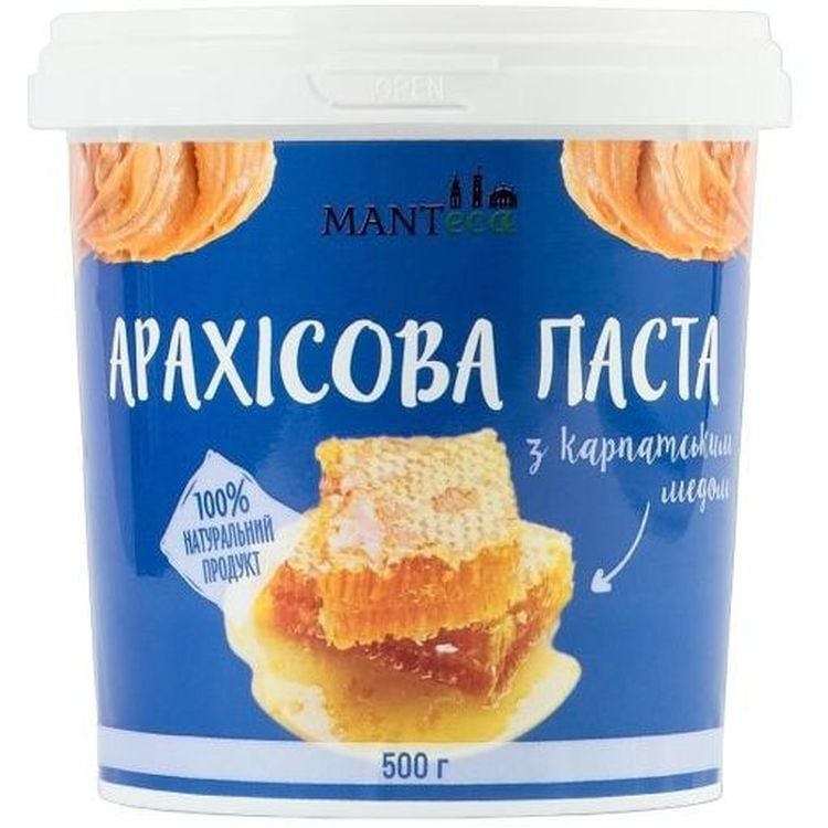 Паста арахісова Manteca з медом, 500 г - фото 1
