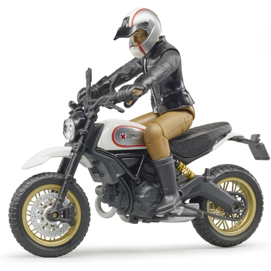 Игровой набор Bruder Фигурка человека с мотоциклом (63051) - фото 3