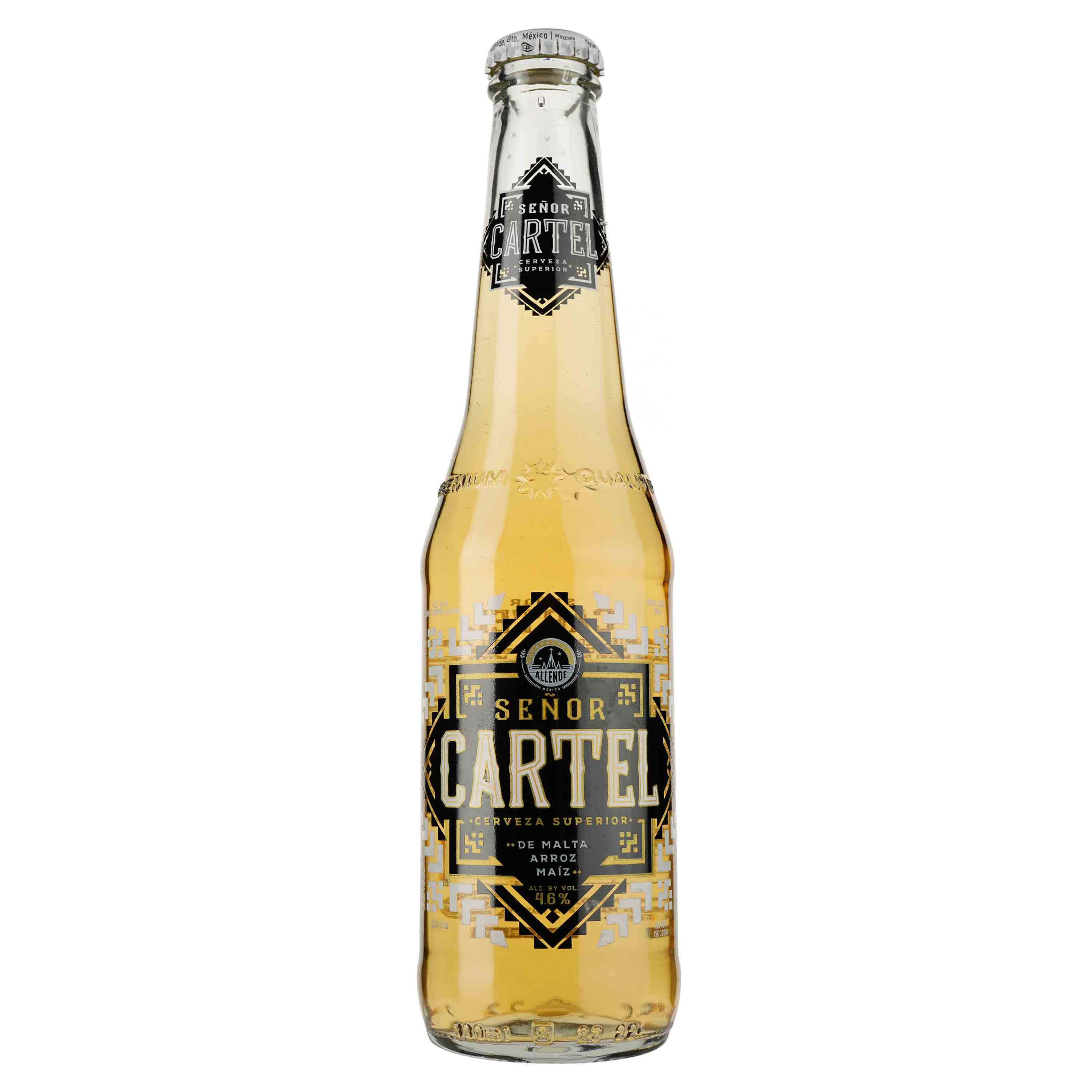 Пиво Senor Cartel, светлое, 4,6%, 0,33 л - фото 1