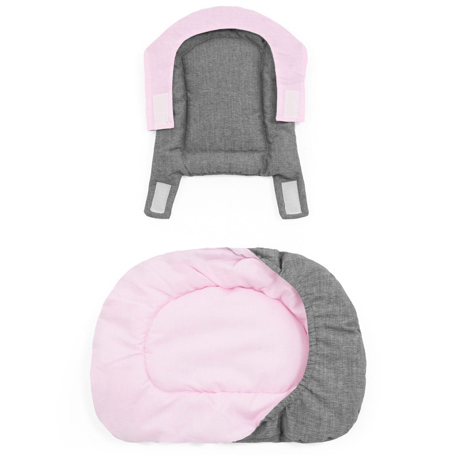 Двусторонний текстиль для стульчика Stokke Nomi, розово-серый (625701) - фото 2