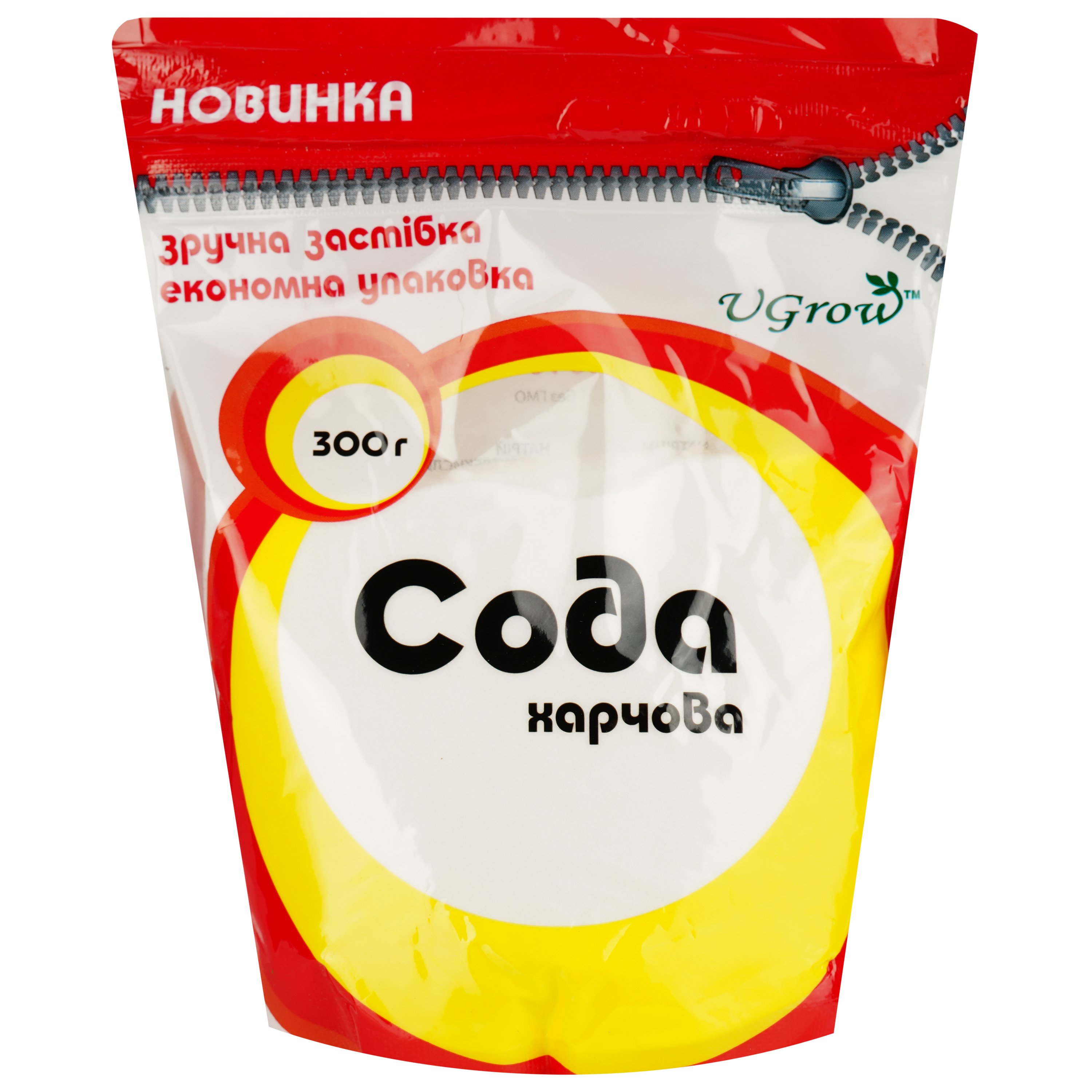 Сода Ugrow харчова, дой-пак, 300 г (638313) - фото 1