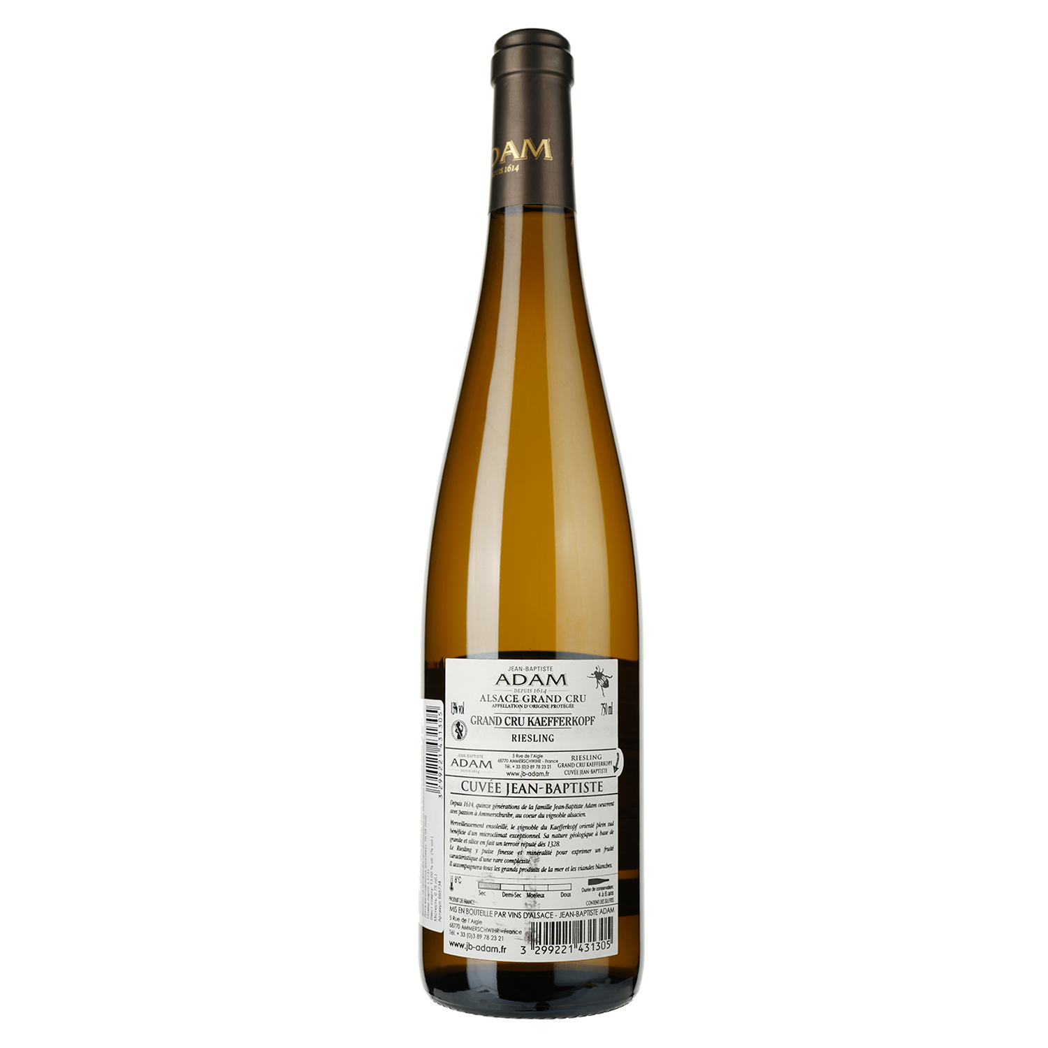 Вино Jean-Baptiste Adam Grand Cru Riesling Kaefferkopf Cuvée Jb біле сухе 0.75 л - фото 2