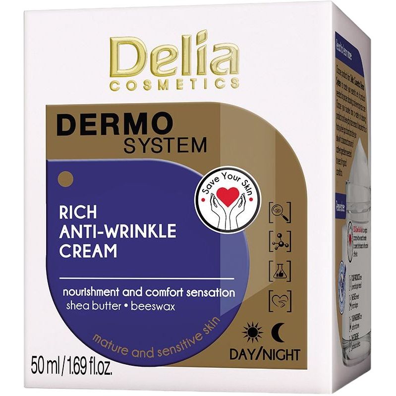 Крем для лица Delia Cosmetics Dermo System Rich Anti-Wrinkle Cream 50 мл - фото 1