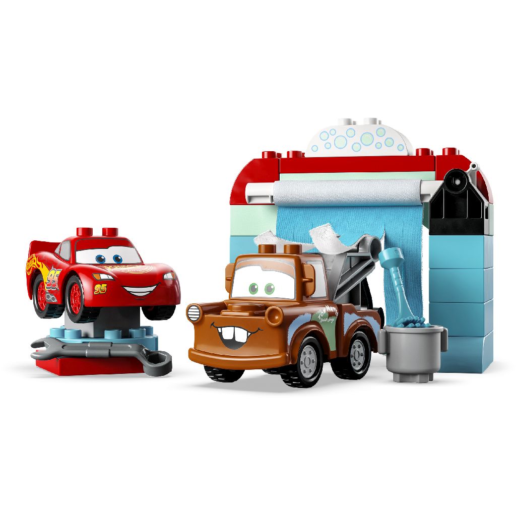 Конструктор LEGO DUPLO Disney TM Развлечения Молнии МакКвина и Сырника на автомойке, 29 деталей (10996) - фото 4