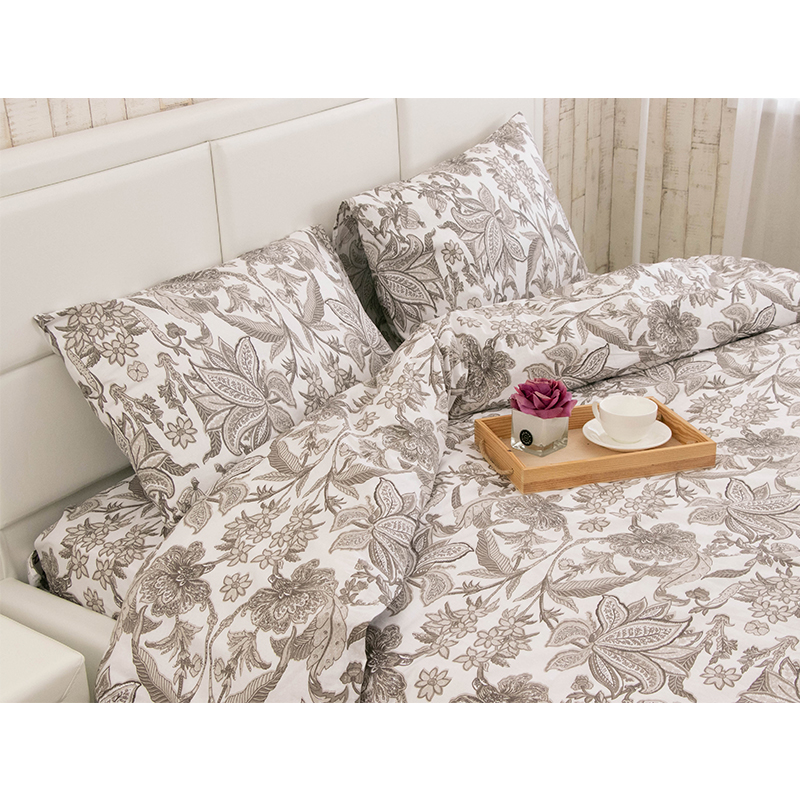 Комплект постельного белья Руно Luxury бязь набивная семейный бежевый (6.114_Luxury) - фото 5