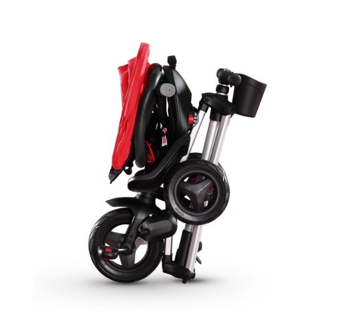 Дитячий триколісний складаний велосипед Qplay Nova+ Rubber, червоний (S700Red+Rubber) - фото 3