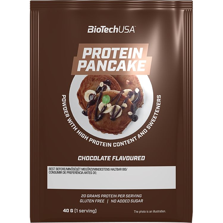 Протеиновые блины BioTech USA Protein Pancake Шоколад 40 г - фото 1