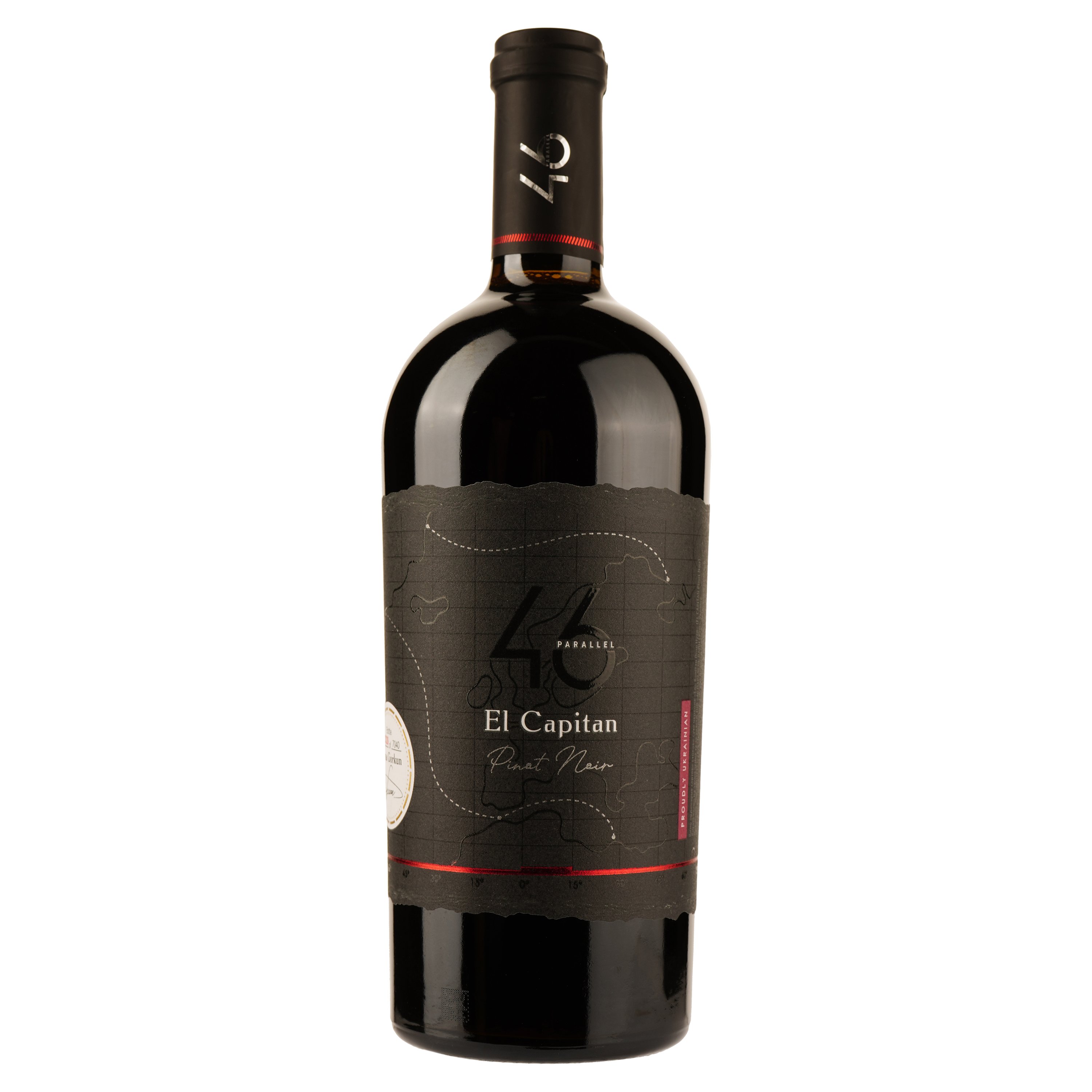 Вино 46 Parallel El Capitan Pinot Noir, червоне, сухе, 10-14%, 0,75 л (8000019683678) - фото 1