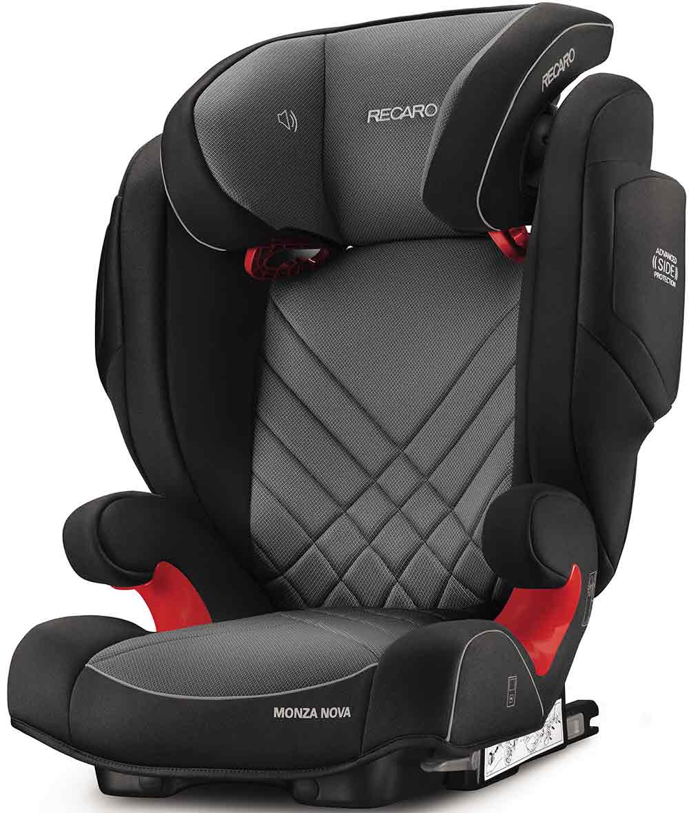 Автокресло Recaro Monza Nova 2 Seatfix Carbon Black, черный с серым (00088010170050) - фото 1