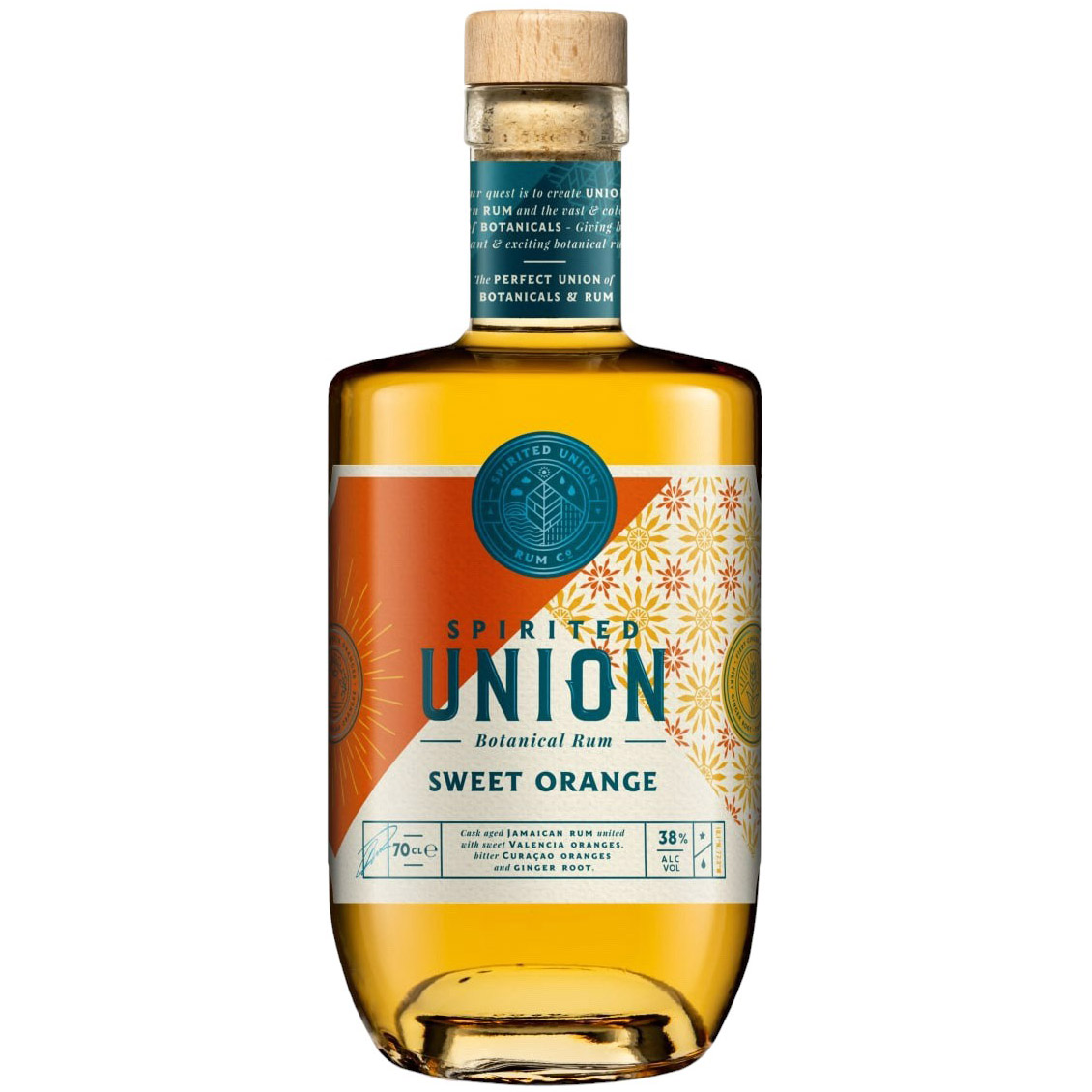 Ром Spirited Union Sweet Orange & Ginger Botanical Rum 38% 0.7 л - фото 1