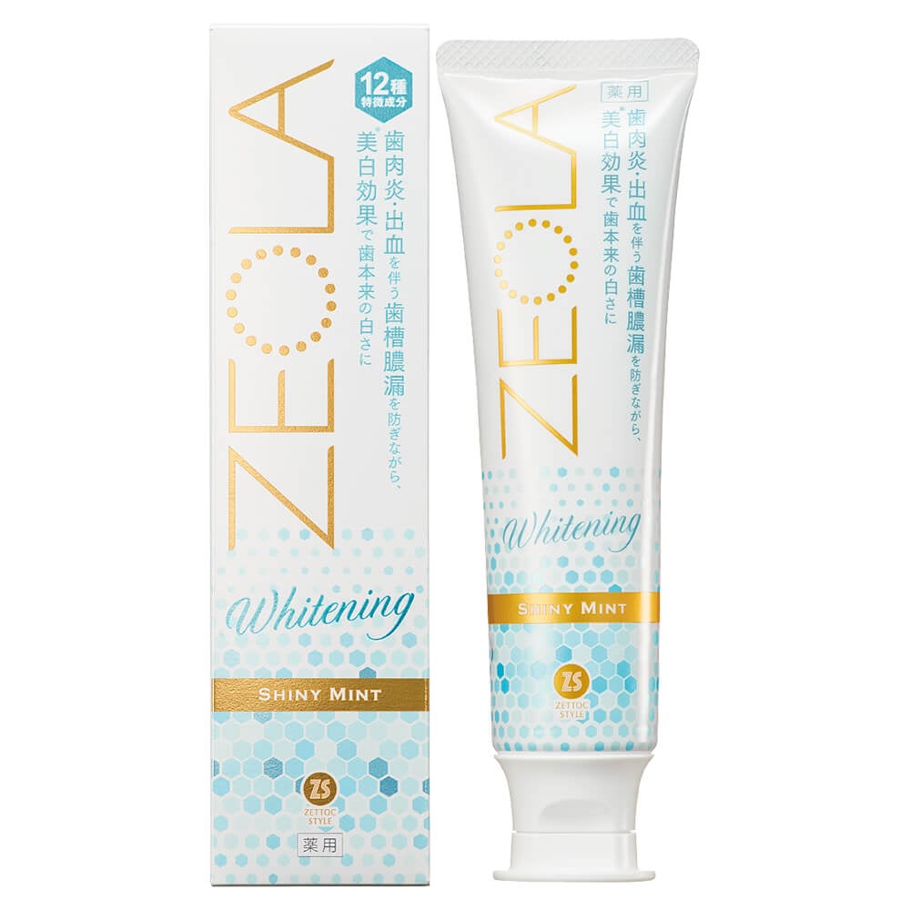 Зубная паста Zettoc Zeola White Shiny Mint, 120 г (4582118954360) - фото 1