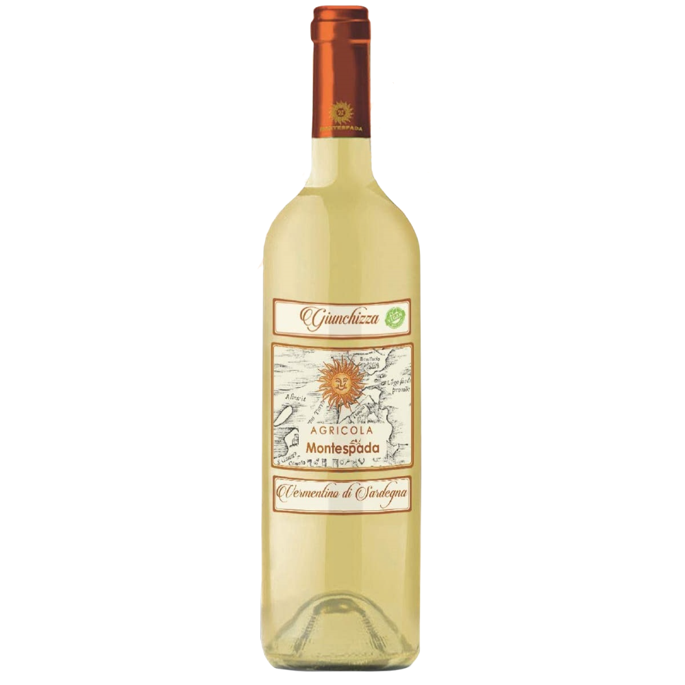 Вино Montespada Giunchizza Vermentino di Sardegna DOC 2017, белое, сухое, 13%, 0,75 л - фото 1