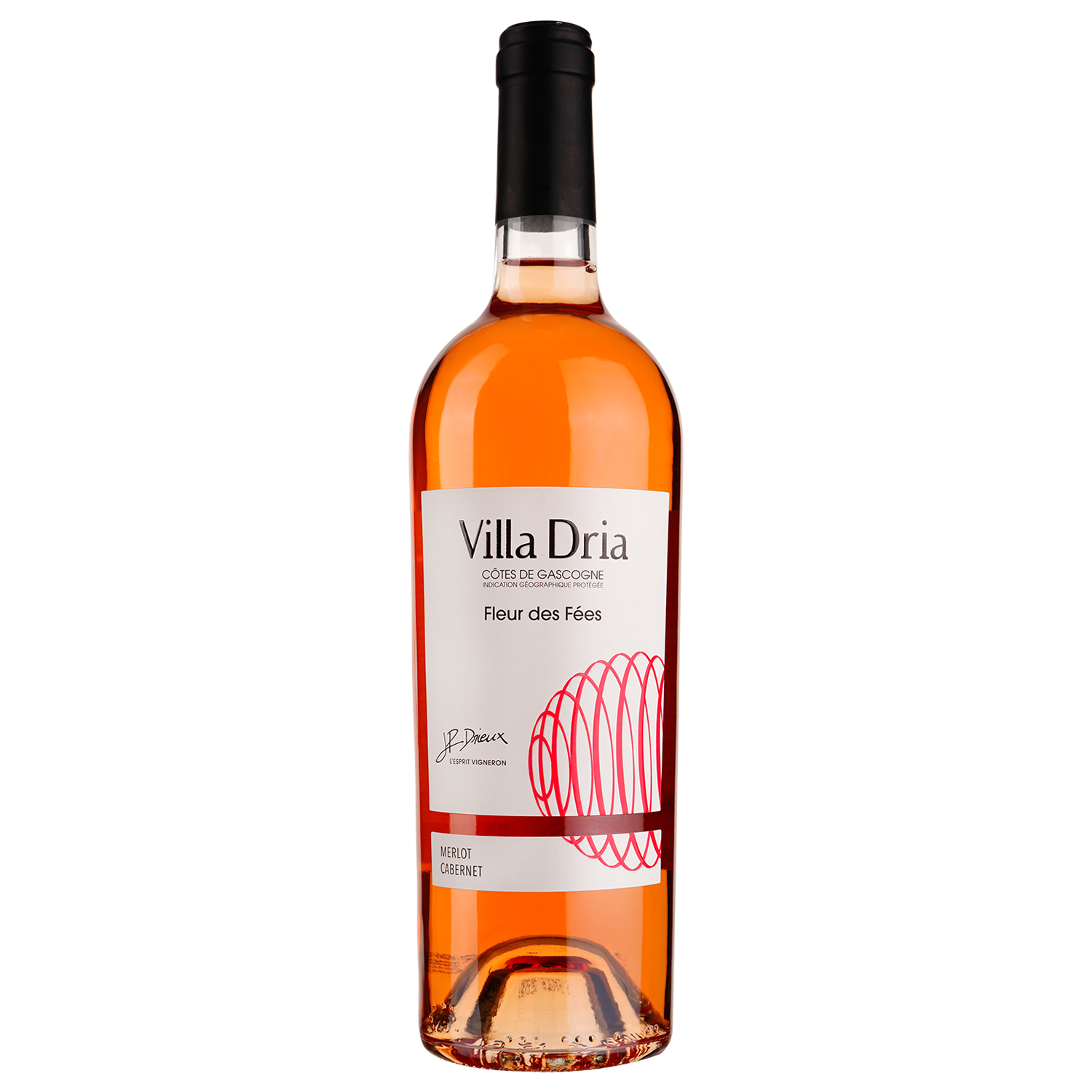 Вино Villa Dria Fleur Des Fees Cotes De Gascogne IGP, розовое. сухое, 0,75 л - фото 1