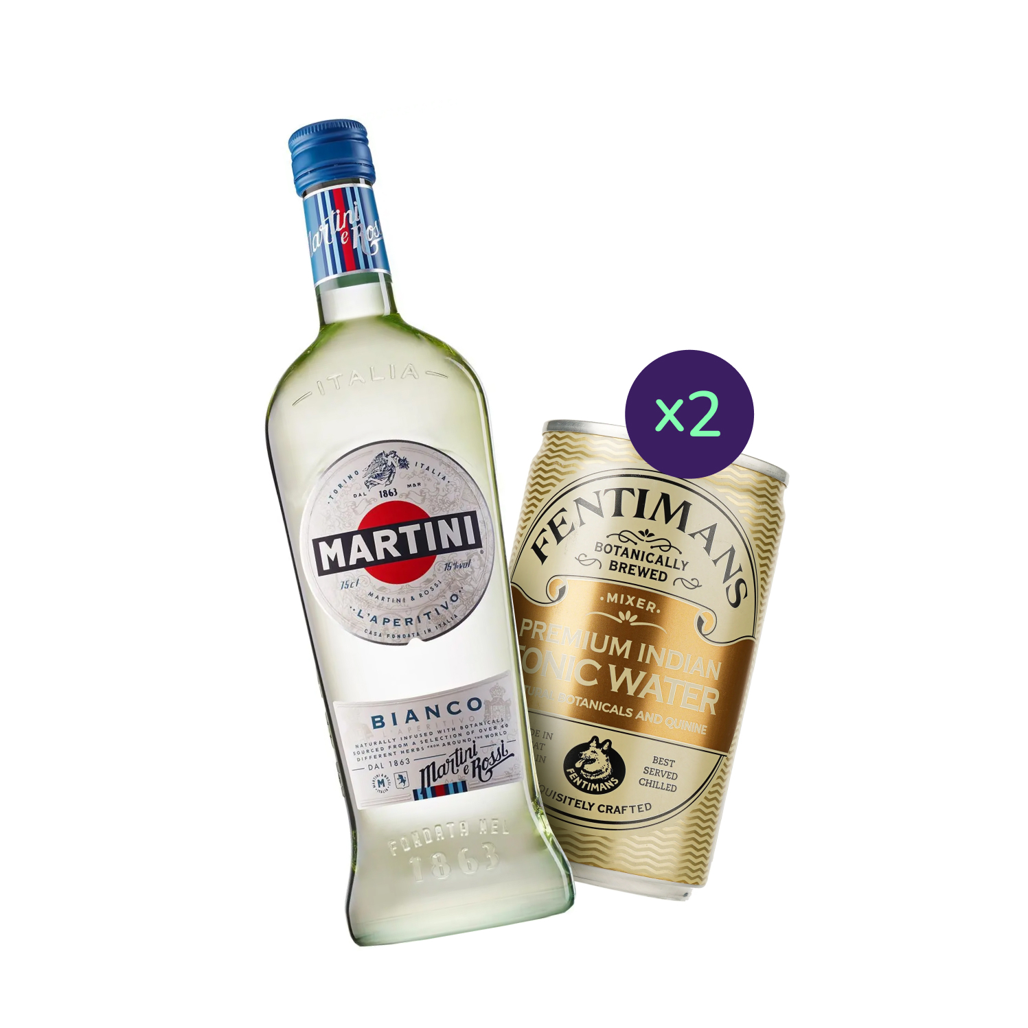 Коктейль Martini Bianco & Tonic (набор ингредиентов) х10 на основе Martini Bianco - фото 2