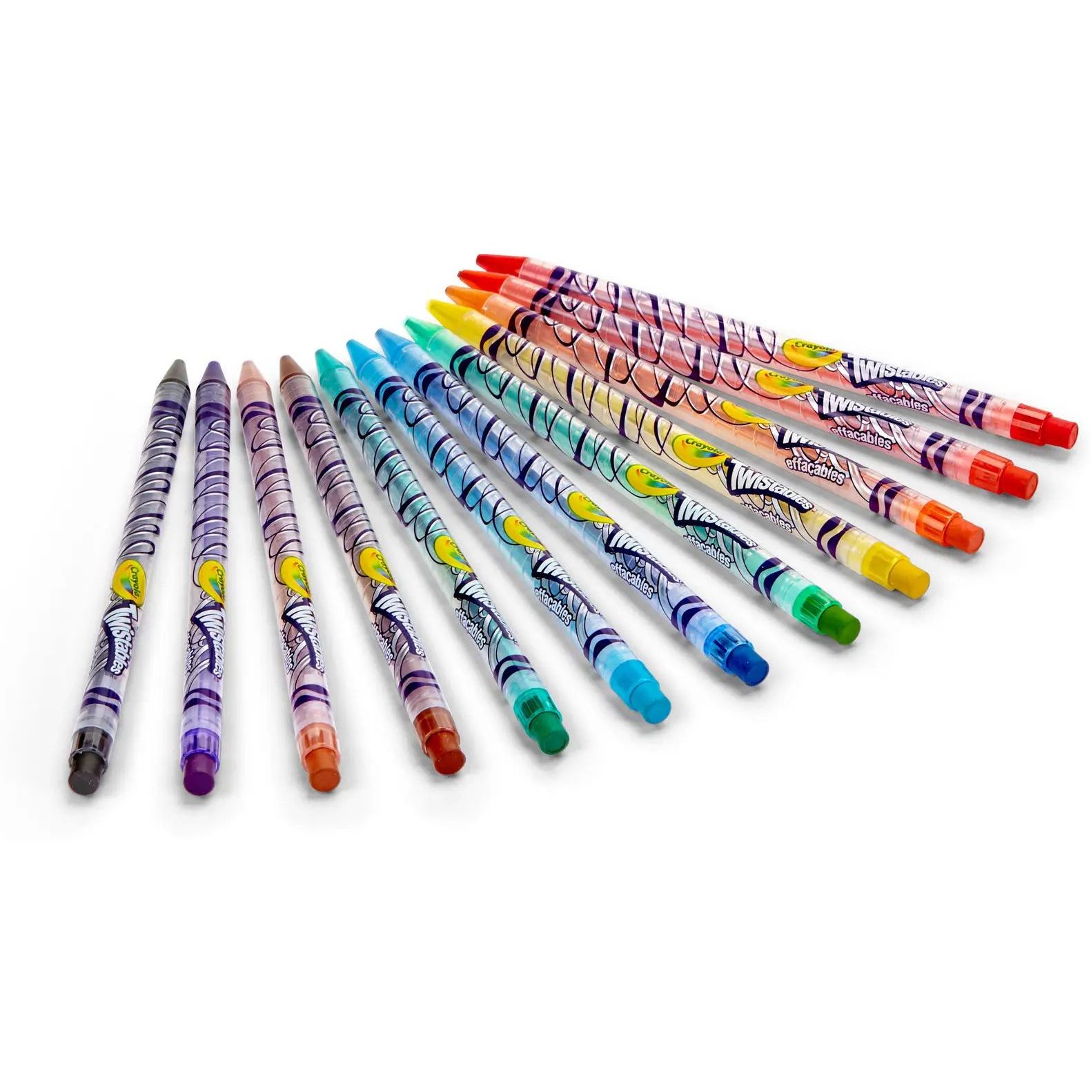 Набор карандашей Crayola Твист, с ластиком, 12 шт. (256360.024) - фото 2