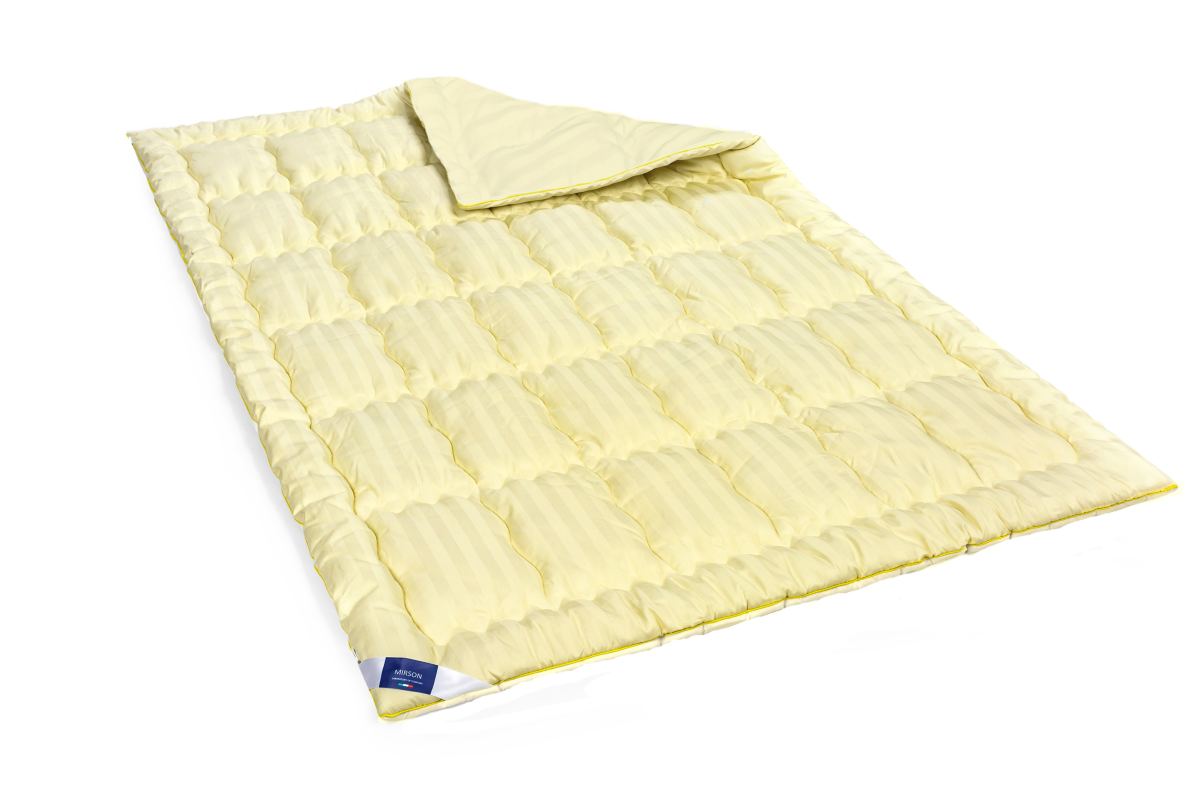 Одеяло антиаллергенное MirSon Carmela Hand Made EcoSilk №065, демисезонное, 172x205 см, светло-желтое - фото 2