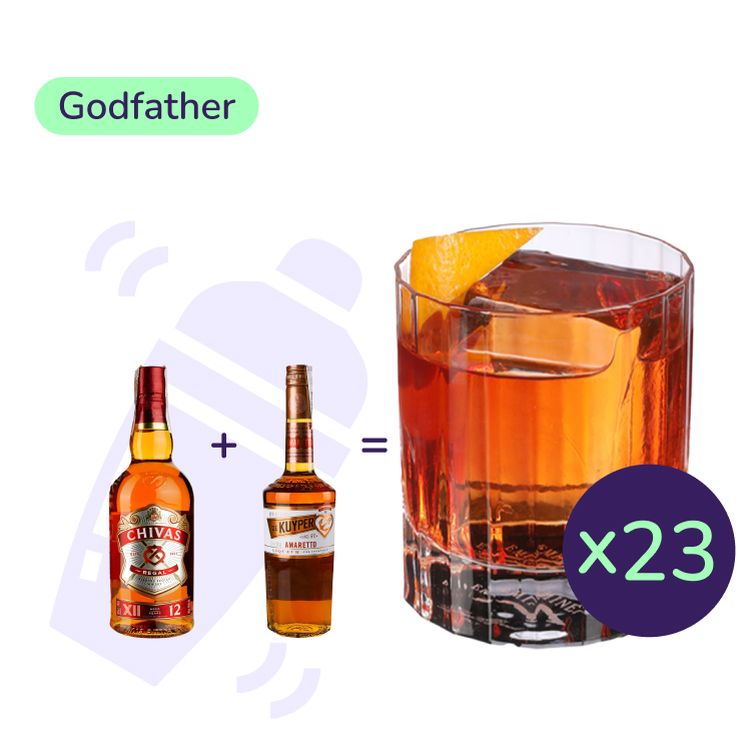 Коктейль Godfather (набор ингредиентов) х23 на основе Chivas Regal - фото 1