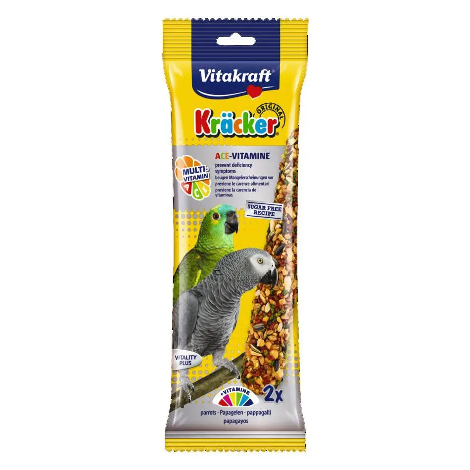 Лакомство для крупных попугаев Vitakraft Kracker Original Multi-Vitamin, 2 шт., 180 г (21198) - фото 1