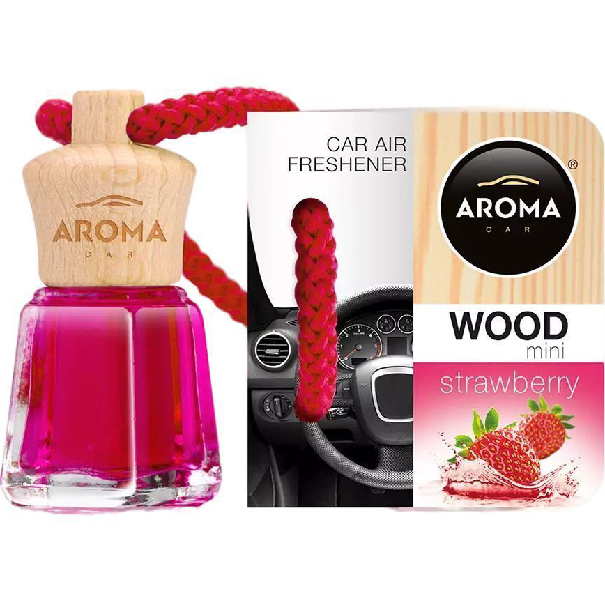 Ароматизатор Aroma Car Wood Mini Mix Strawberry, 4 мл - фото 1