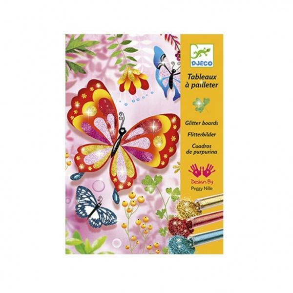 Художній комплект для малювання блискітками Djeco Блискучі метелики (DJ09503) - фото 1