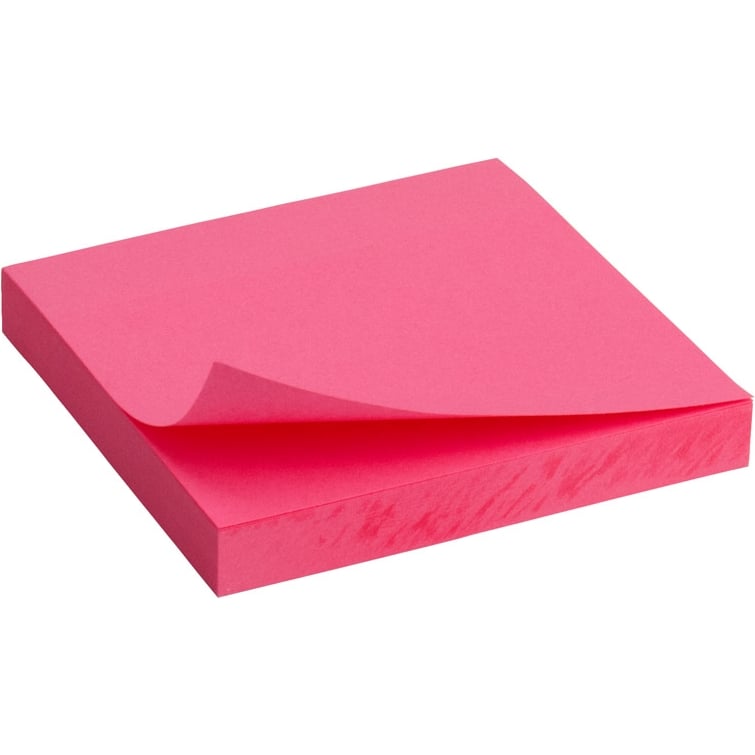 Блок бумаги с клейким слоем Axent Delta 75x75 мм 100 листов розовый (D3414-13) - фото 1