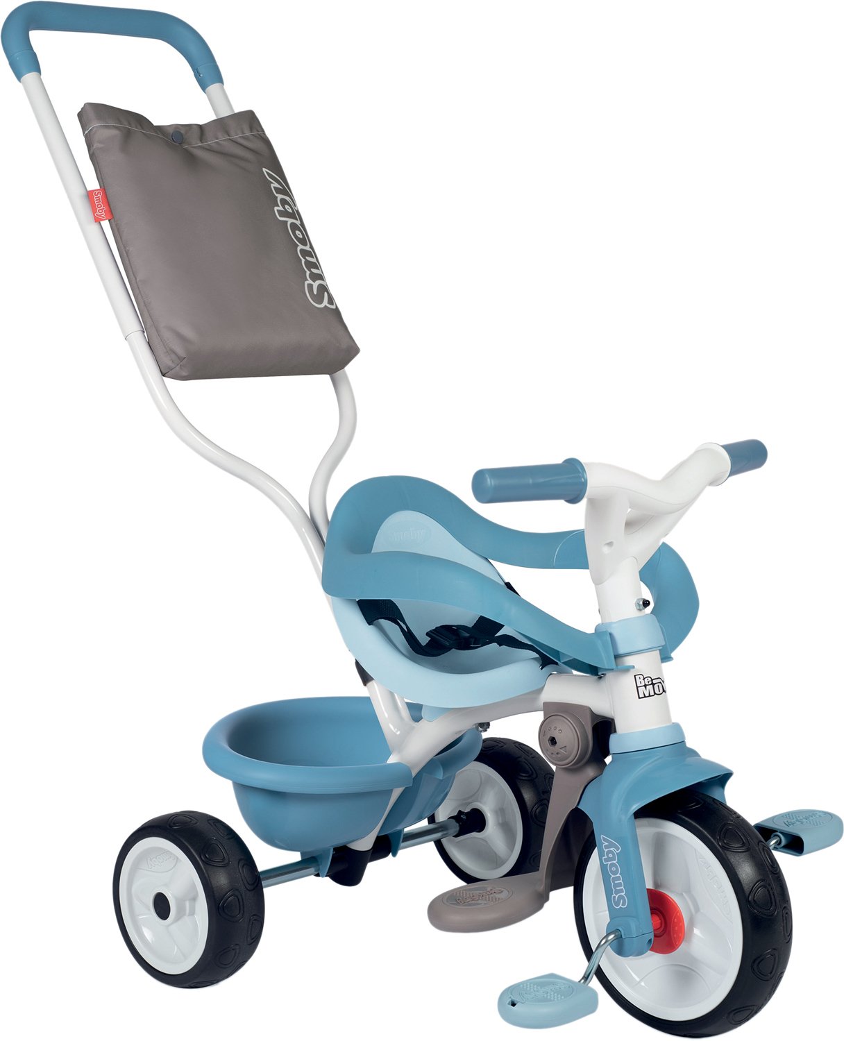 Триколісний велосипед 3 в 1 Smoby Toys Бі Муві Комфорт, блакитний (740414) - фото 1