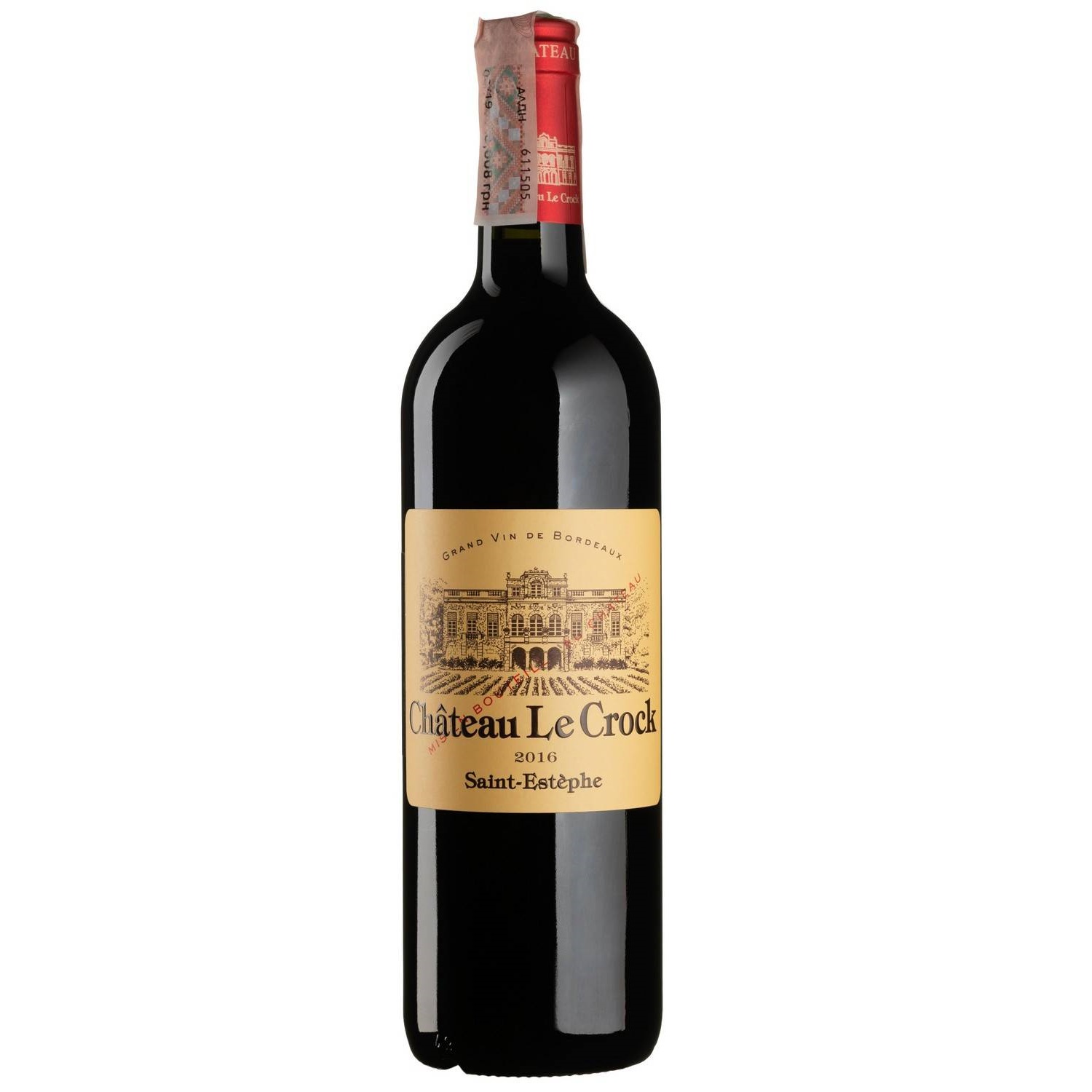 Вино Chateau Le Crock Chateau Le Crock 2016, червоне, сухе, 0,75 л (53782) - фото 1