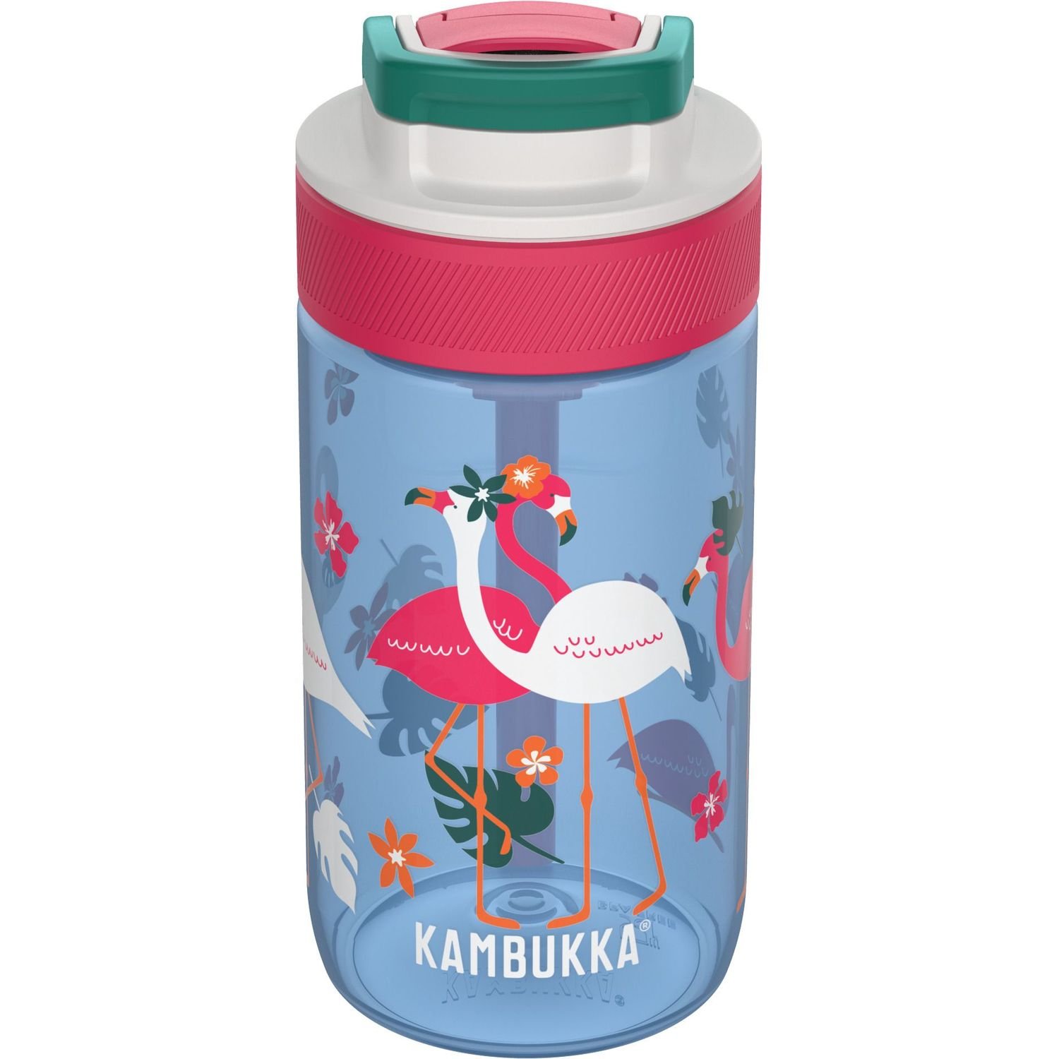 Пляшка для води дитяча Kambukka Lagoon Kids Blue Flamingo, 400 мл, синя (11-04052) - фото 5