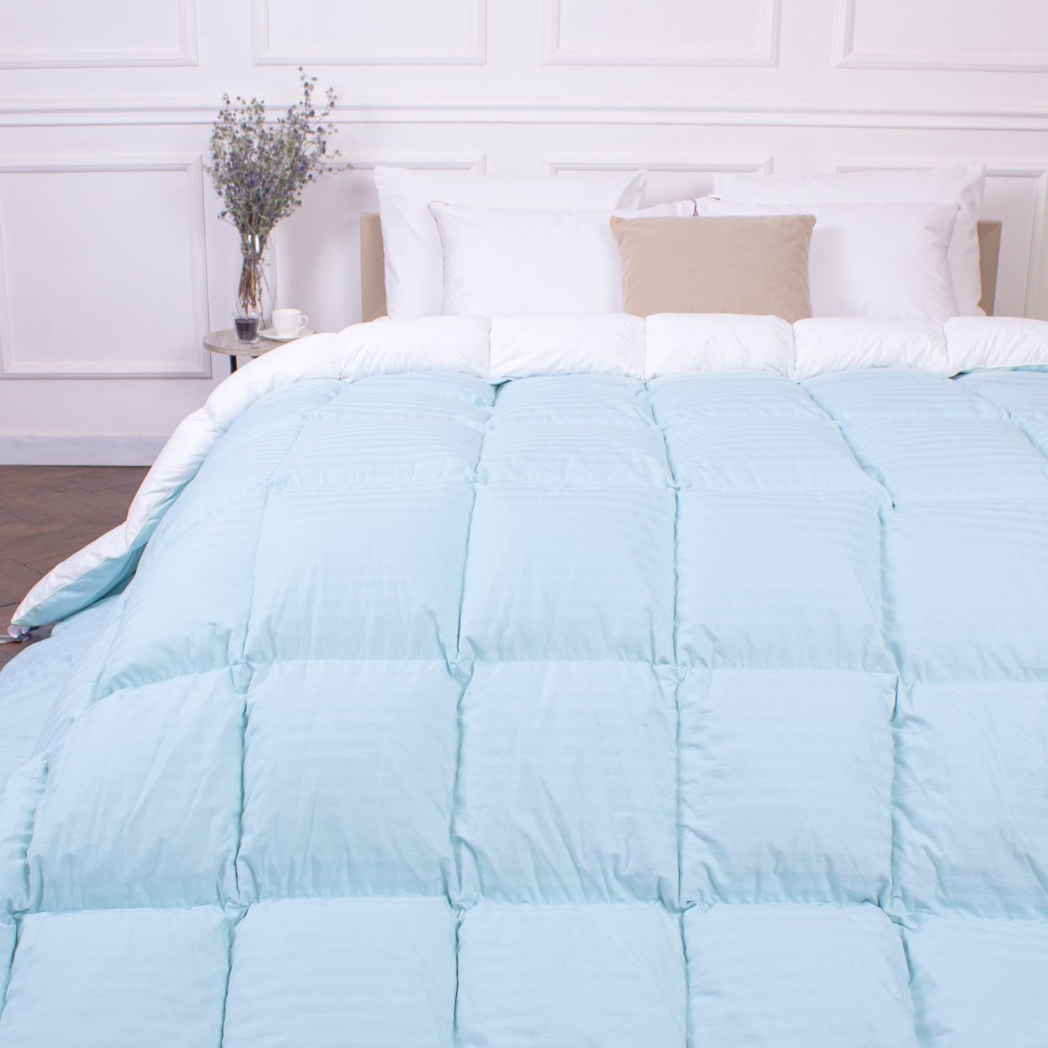 Одеяло пуховое MirSon Valentino 031, евростандарт, 220x200, голубое (2200000003997) - фото 1