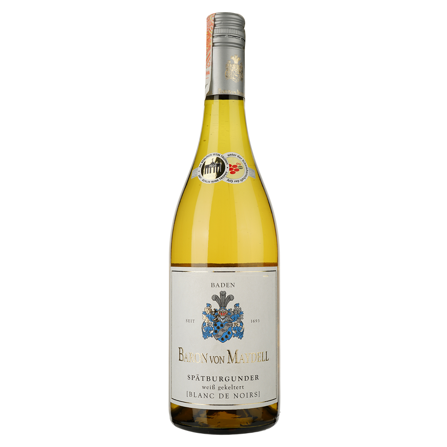 Вино Baron von Maydell Spatburgunder Blanc de Noir, біле, сухе, 13%, 0,75 л (37258) - фото 1