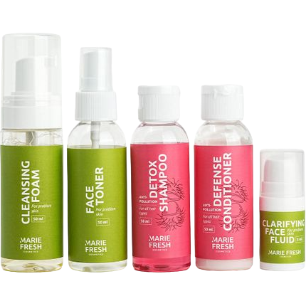 Дорожній набір Marie Fresh Cosmetics Travel Set для проблемної шкіри 5 шт. - фото 1