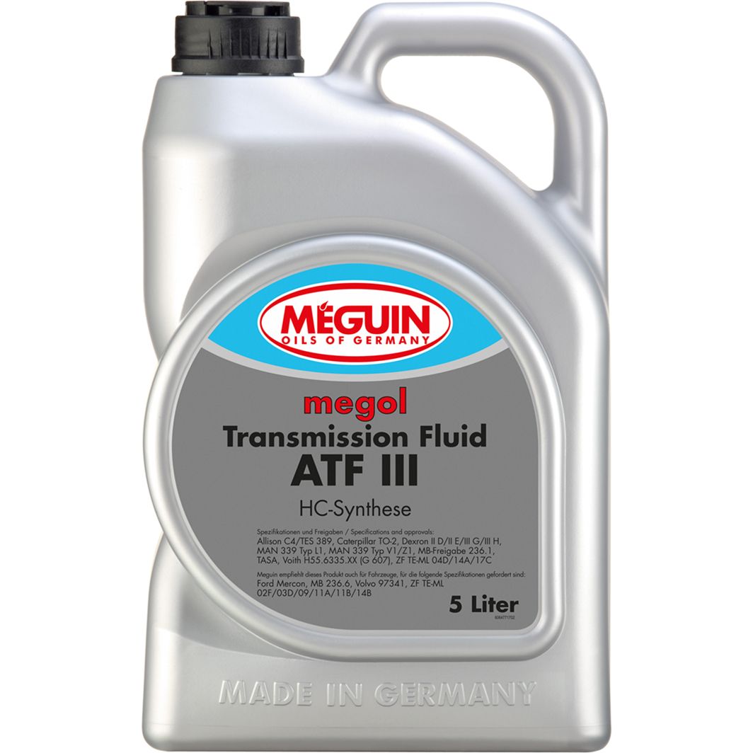 Трансмиссионное масло Meguin Transmission Fluid ATF III 5 л - фото 1
