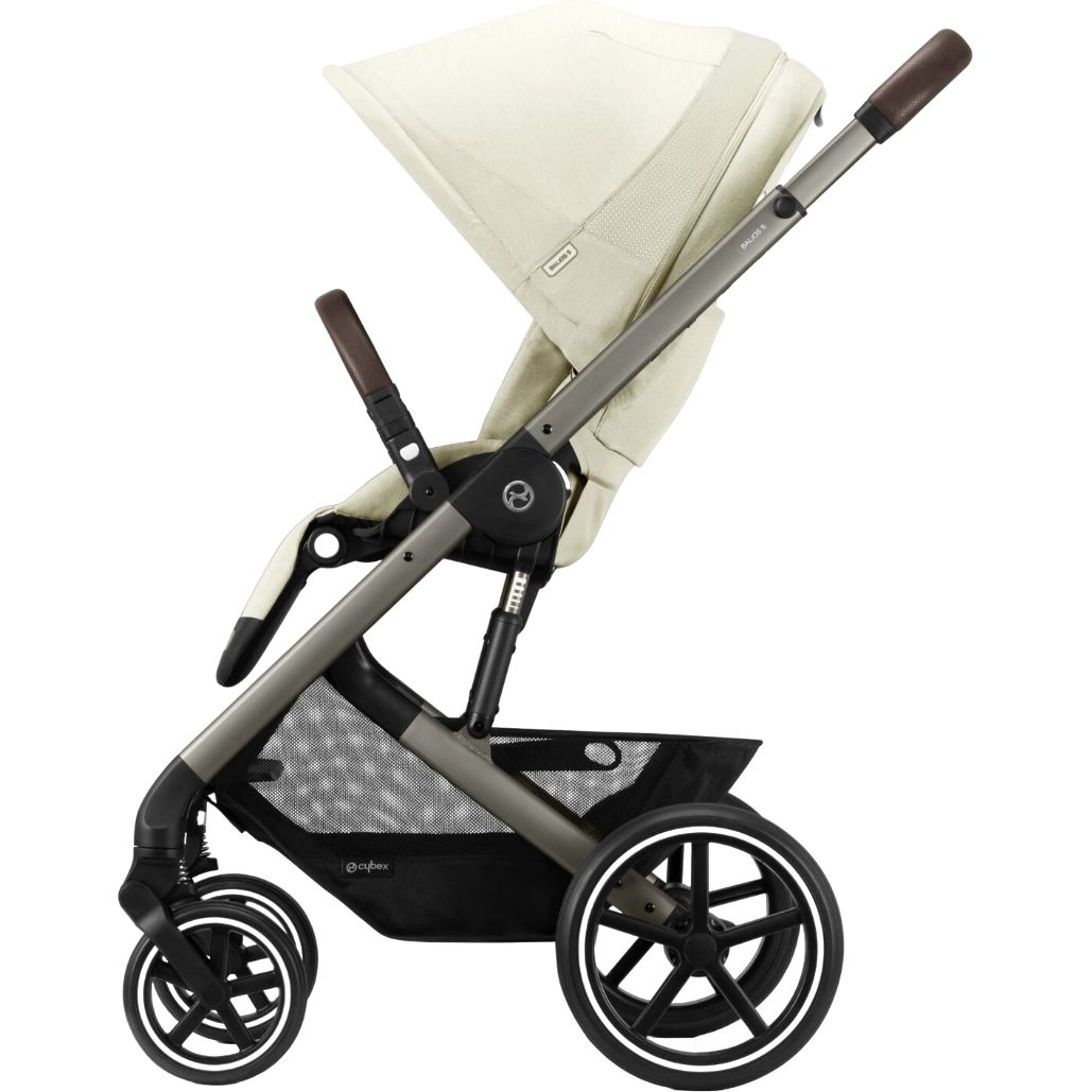 Прогулочная коляска Cybex Balios S Lux TPE Seashell Beige + Люлька Cybex S Seashell Beige - фото 7