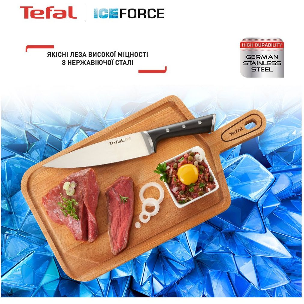 Набор ножей Tefal Ice Force из деревянной подставкой 5 шт. (K232S574) - фото 6