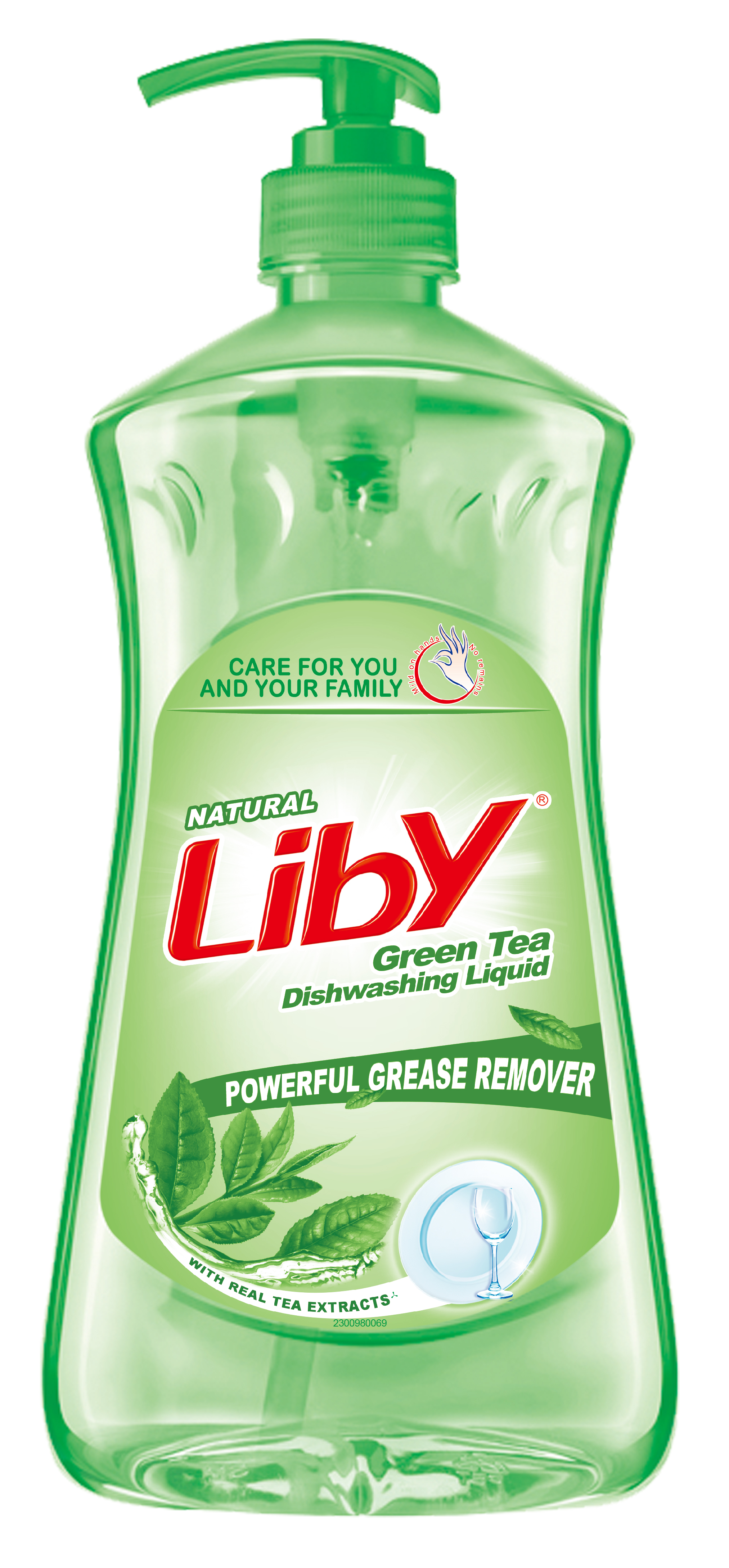 Антибактериальное средство LIBY для мытья посуды, фруктов и овощей, Зелений чай 1,05 л (700589) - фото 1