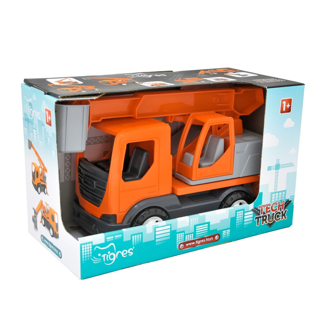 Машинка Tigres Tech Truck Автовышка, 29 см, оранжевый (39888) - фото 2