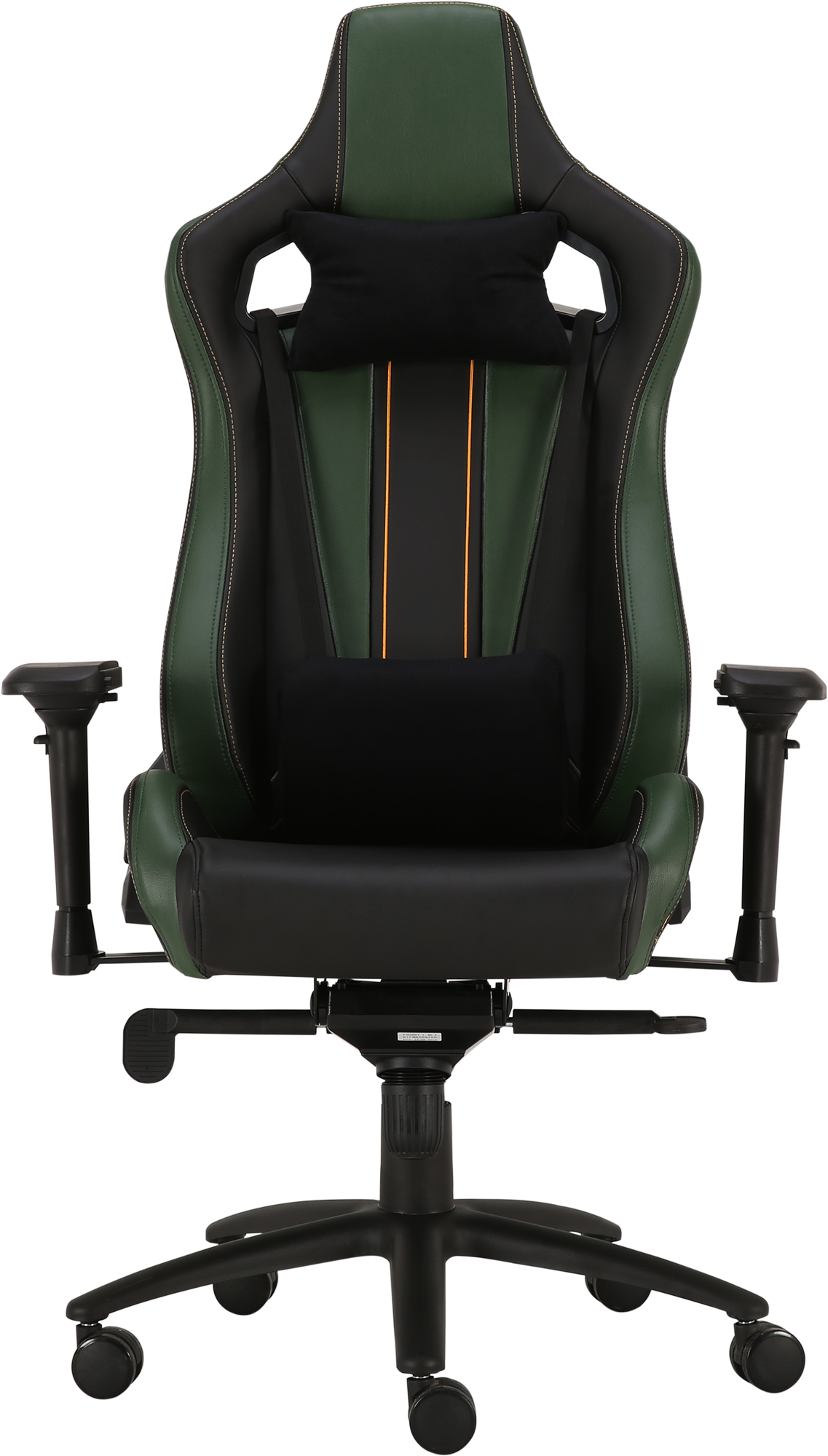 Геймерское кресло GT Racer черное с темно-зеленым (X-0715 Black/Dark Green) - фото 2