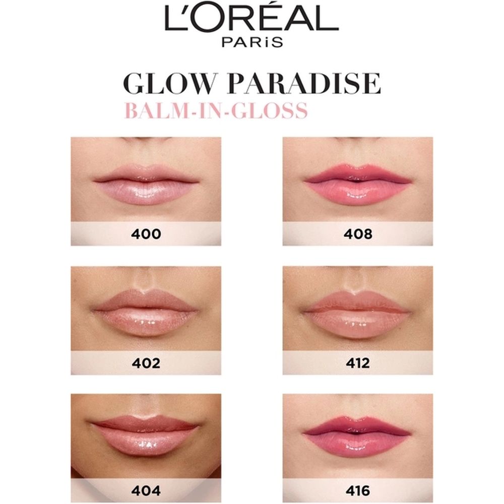 Блиск-сиворотка для губ L'Oreal Paris Glow Paradise відтінок 412 (Heighten) 7 мл (AA265600) - фото 6