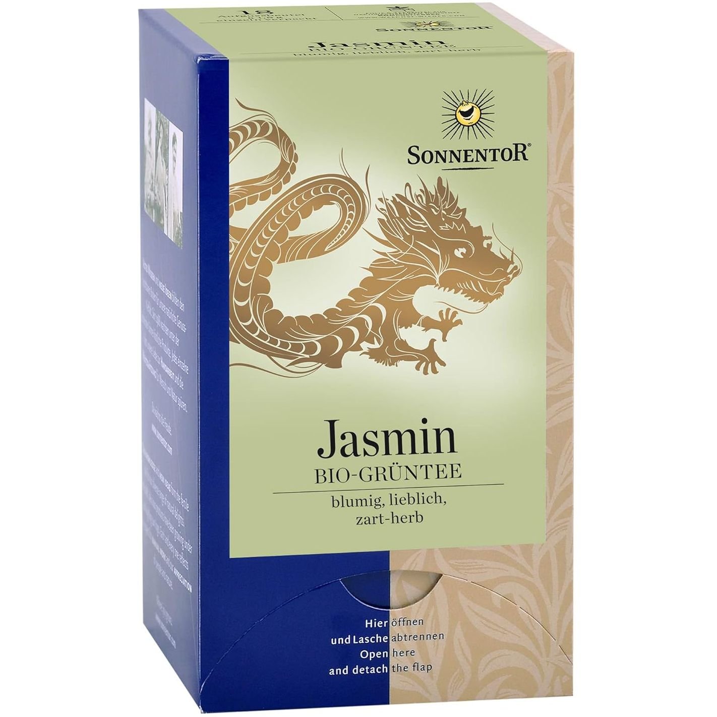 Чай зеленый Sonnentor Jasmine органический 27 г (18 шт. х 1.5 г) - фото 1