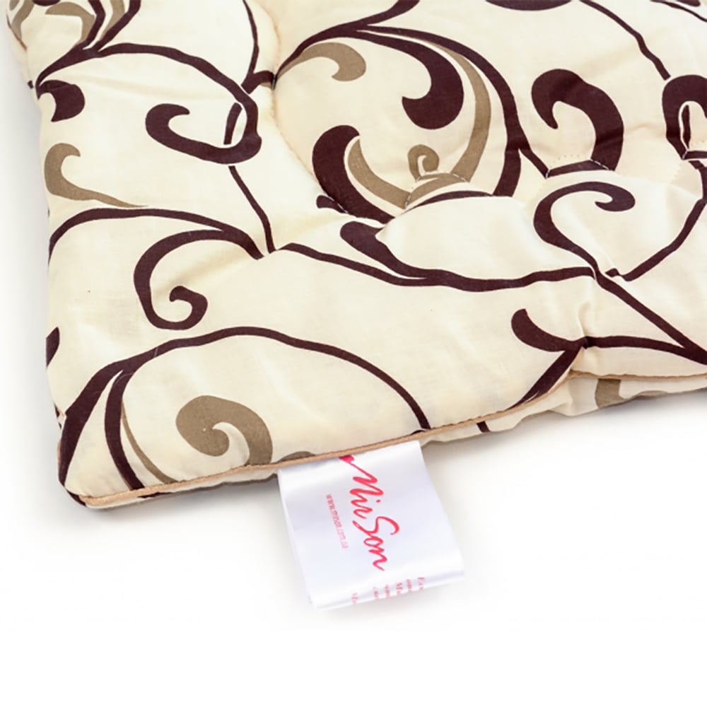 Одеяло шерстяное MirSon Hand Made №163, зимнее, 155x215 см, бежевое с узором - фото 4