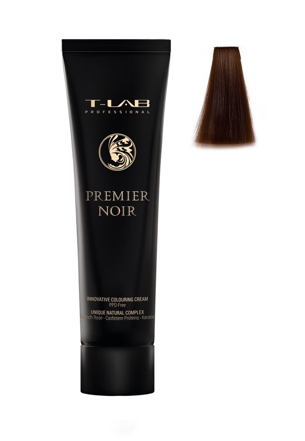 Крем-краска T-LAB Professional Premier Noir colouring cream, оттенок 5.15 (light ash mahogany brown) - фото 2