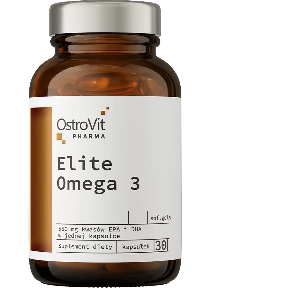 Жирные кислоты OstroVit Pharma Elite Omega 3 30 капсул - фото 1